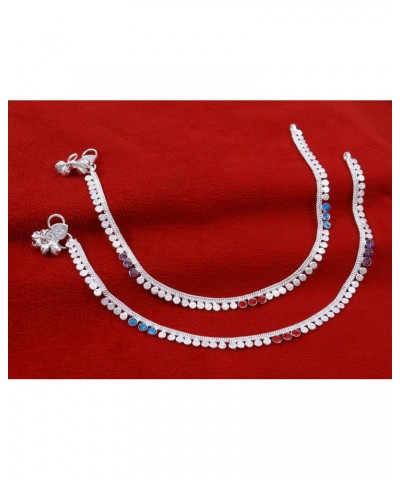 Traditional CZ Stone Ankle Bracelet Indian Wedding Foot Payal Jewelry $10.02 Anklets