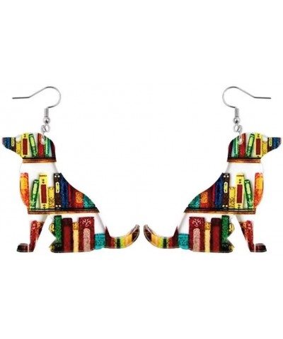 Book Earrings Acrylic New Year Reader Gifts for Teen Girls Women Jewelry Cute Animal Drop Earrings for Book Lover Dog $8.24 E...