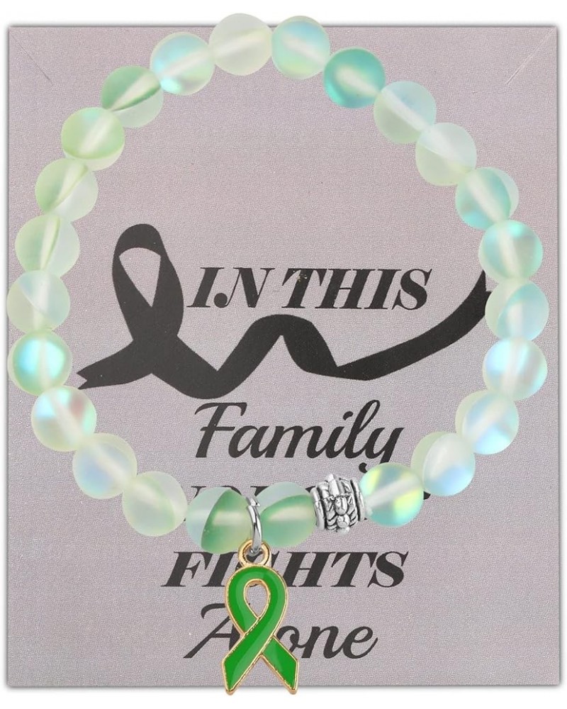 Ribbon Awareness Bracelet Pink Yellow Blue Green Purple Ribbon Cancer Awareness Bracelets In This Family Nobody Fights Alone ...