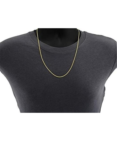 10K Gold 2.25,2.5MM Curb/Cuban Chain Necklace, 10K Gold Chain, 10K Dainty Necklaces 20.0 Inches 2.5MM $50.16 Necklaces