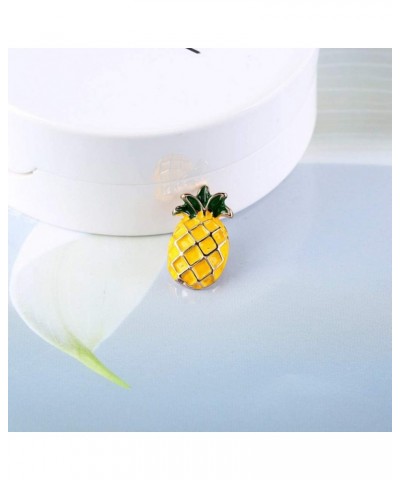 4pcs Girl Jewelry Pin Jewelry Brooch Fruit Brooch Collar Pin Pineapple Brooch Accessories for Women Dress Badge Pin Enamel La...