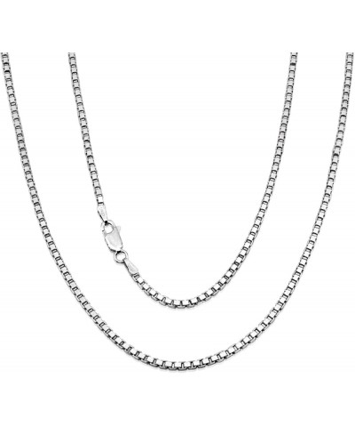 BOX CHAIN – 925 Sterling Silver Italian Necklace Thickness 1.9MM – Length 18" to 30 18.0 Inches 1.9MM $44.10 Necklaces