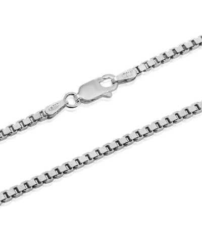 BOX CHAIN – 925 Sterling Silver Italian Necklace Thickness 1.9MM – Length 18" to 30 18.0 Inches 1.9MM $44.10 Necklaces