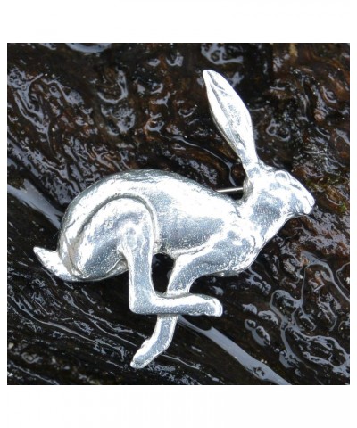 Hare Brooch, March Hare Brooch, Hare Jewelry, Handmade, by, William Sturt, in, Fine Pewter $20.01 Brooches & Pins