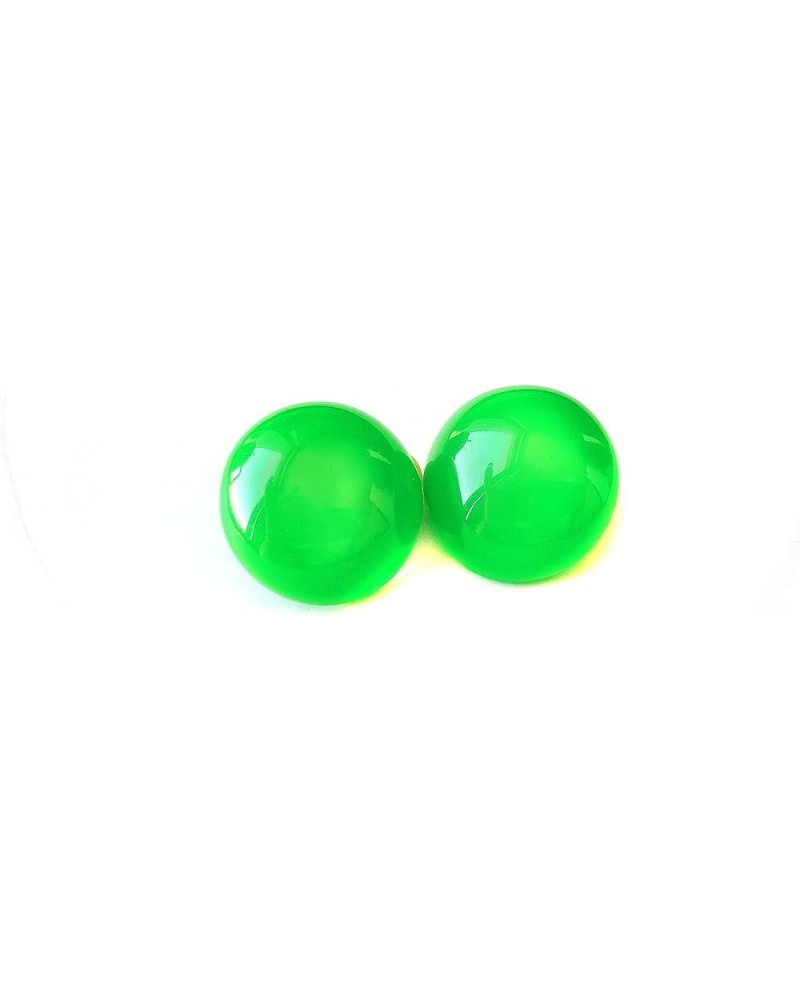 Clip-on Earrings Gumdrop Jelly Round Earrings Assorted Colors 1 inch Green $9.62 Earrings