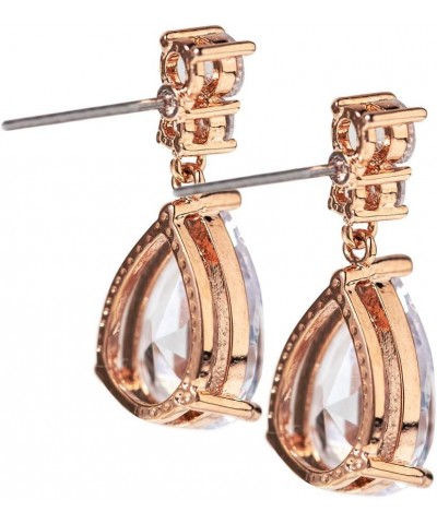 Bridesmaid Earrings Gift, Drop Earrings in Silver, Gold, Rose Gold Rose Gold $14.72 Earrings