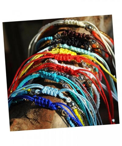 3pcs Bead Bracelet String Colored Wristbands Black Bracelets Beaded Bracelet Party Accessories Sky-blue 25X0.5cm $5.90 Others