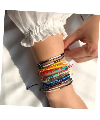 3pcs Bead Bracelet String Colored Wristbands Black Bracelets Beaded Bracelet Party Accessories Sky-blue 25X0.5cm $5.90 Others