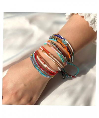 3pcs Bead Bracelet String Colored Wristbands Black Bracelets Beaded Bracelet Party Accessories Sky-blue 25X0.5cm $5.90 Others