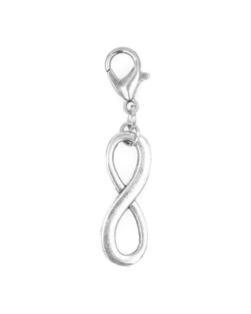 Infinity Clip on Charm Perfect for Necklaces and Bracelets 98T $8.09 Bracelets