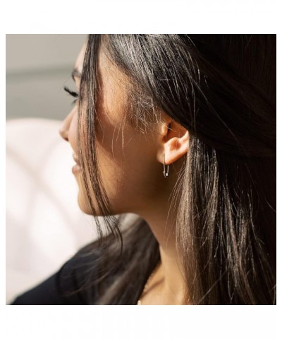 Mini Safety Pin Hoops in Gold, Rose Gold, or Silver | Minimalist, Delicate Jewelry Rose Gold $10.70 Earrings