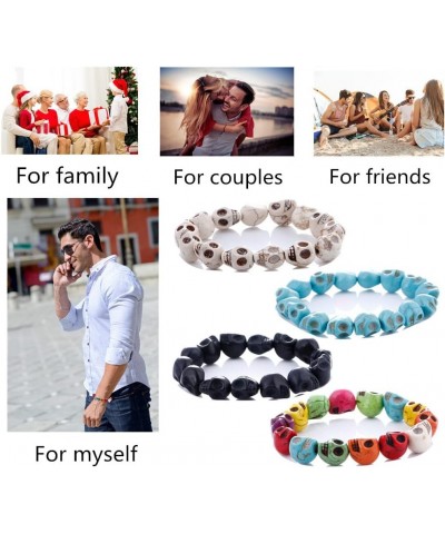 Beaded Bracelets Bracelets for Men Women His and Hers Couples Bracelets Elastic Adjustable Mens Bracelet A $5.21 Bracelets