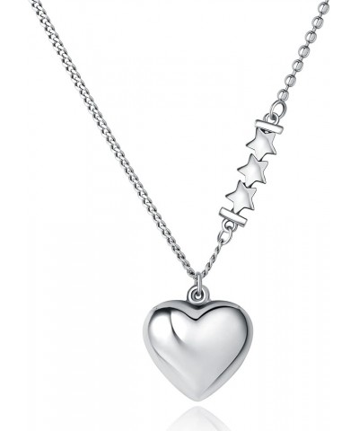 925 Sterling Silver Heart Pendant Necklace for Women Girls style 5 $29.25 Necklaces