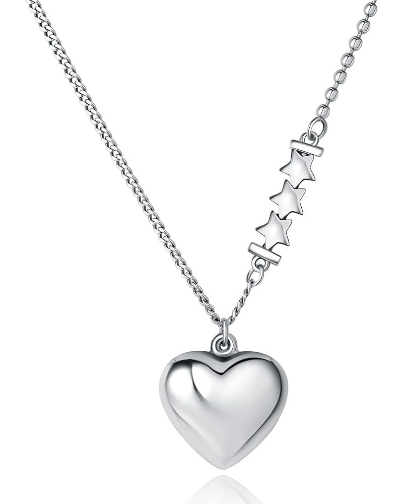 925 Sterling Silver Heart Pendant Necklace for Women Girls style 5 $29.25 Necklaces