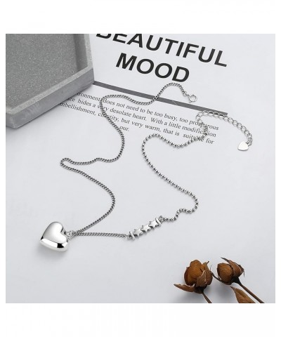 925 Sterling Silver Heart Pendant Necklace for Women Girls style 5 $29.25 Necklaces