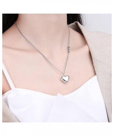 925 Sterling Silver Heart Pendant Necklace for Women Girls style 5 $29.25 Necklaces