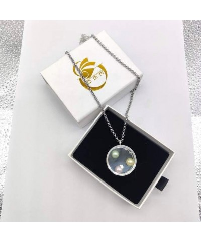 1PCS 30mm Twist Waterproof Stainless Steel Without Rhinestone Floating Charms Pendant Locket For 8mm Beads Pearl Cage Necklac...