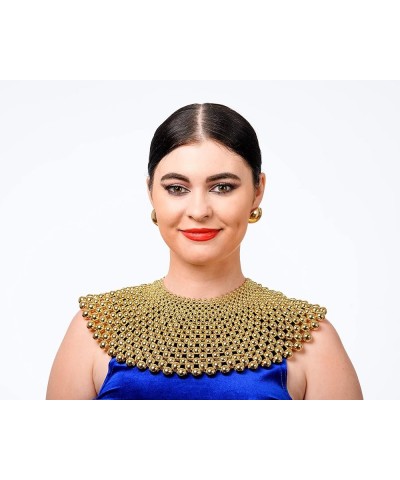 Statement Collar Beaded Pearl Bib Necklace Gold $14.70 Necklaces