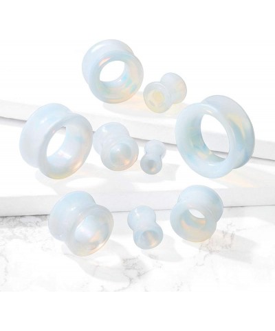 Opalite Stone Double Flared Saddle Tunnels, Sold as a Pair 16mm (5/8") $9.76 Body Jewelry