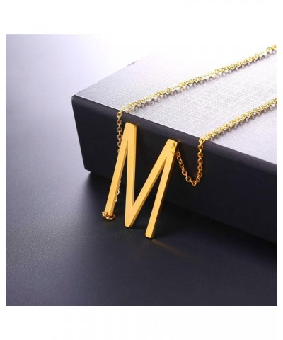 Alphabet Initial Jewelry Women Girls Necklace with Letter A to Z Stainless Steel / 18K Gold Plated CZ Crystal or Statement Si...