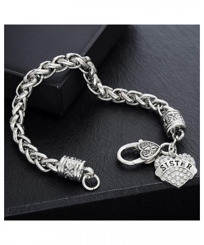 Big Sis Sister Mom Daughter Bracelet Family Alloy Zircon Jewelry Niece $8.84 Bracelets