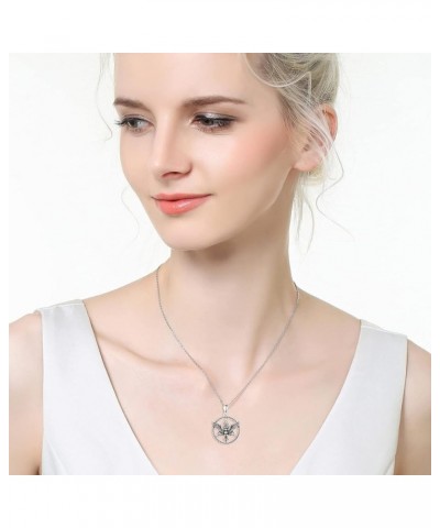 Valentine's Day Gifts for Her Cute Animal Necklace Jewelry for Women Girls Men Raven $24.99 Necklaces