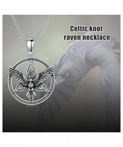 Valentine's Day Gifts for Her Cute Animal Necklace Jewelry for Women Girls Men Raven $24.99 Necklaces