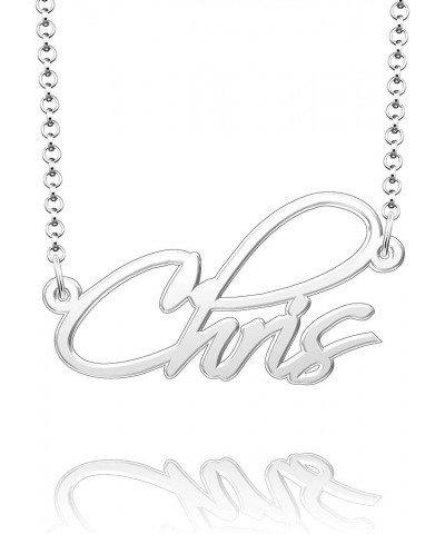 Custom Name Necklaces for Women Sterling Silver Personalized Jewelry Chris $17.10 Necklaces