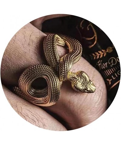 Snake Rings for Women Men Adjustable Gold Snake Ring Black Vintage Snake Ring Fashion Animal Rings Cute Rings Aesthetic Gold ...