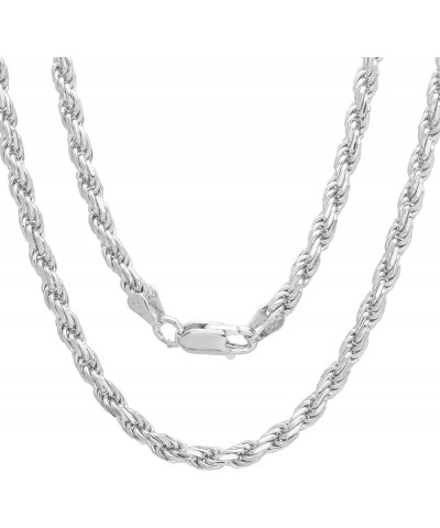 1.2MM Rope Chain .925 Solid Sterling Silver Sizes 16-30 28.0 Inches $14.50 Necklaces