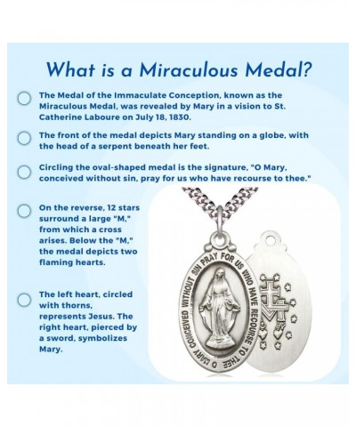 Miraculous Medal Pendant Necklace, Made in USA Style 81 $25.96 Necklaces