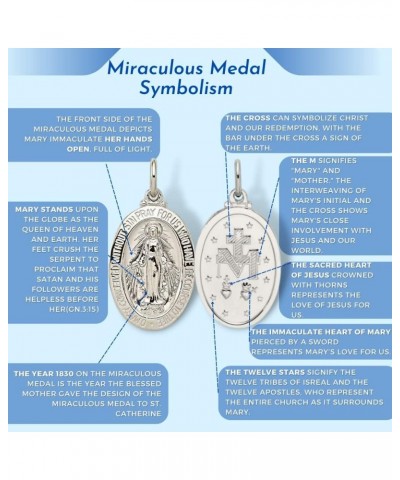 Miraculous Medal Pendant Necklace, Made in USA Style 81 $25.96 Necklaces