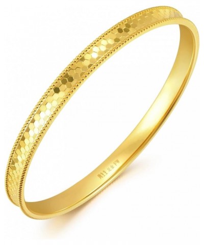 999.9 24K Solid Gold Price-by-Weight Gold Dazzling Mirror Gold Slip-On Bangle for Women 93176K Approx. 0.68tael (~25.45g) $99...