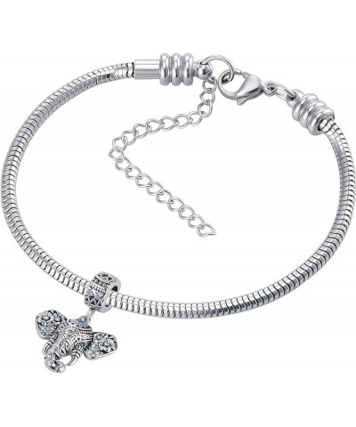 Pet Dog Cat Paw Print Elephant Koala Penguins Panda Dolphin Horseshoe Bulldog Animal Charms for Pandora Bracelets Elephant $8...