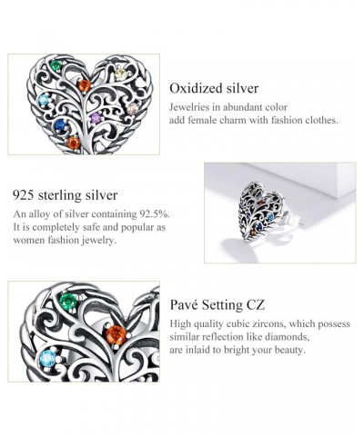 Tree of Life Earrings Heart Studs, 925 Sterling Silver Earrings Hypoallergenic Studs, Jewellery Gifts For Her Women Girls Tee...