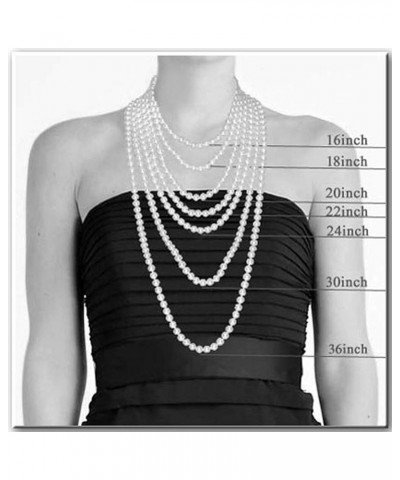 6-8mm Black Freshwater Cultured Pearl Necklaces for Women 16-48 Inch AAA Quality 22.0 Inches 6-7mm $47.04 Necklaces