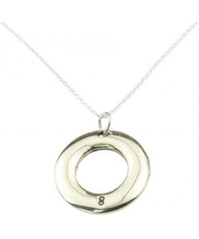 Ladies Hoop 8th Anniversary Bronze Ring Pendant Stamped with 8 (f4098-b) $14.35 Necklaces