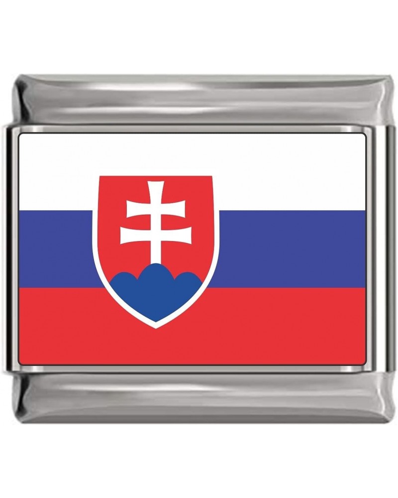 New Charms Slovakia Flag Italian Charm Bracelet Jewelry Link $8.63 Bracelets