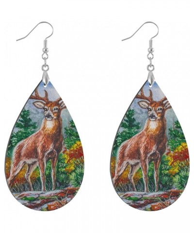 Fashion Copper Plated Silver Earring Wood Drop/Leaf Lightweight Earrings Leaf(2.9x1.2in) Multi 14 $6.50 Earrings