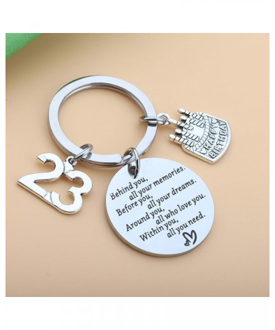 Birthday Keychain 18th 30th 40th 50th Birthday Gift Behind You All Memories Before You All Your Dream 23th $8.69 Pendants