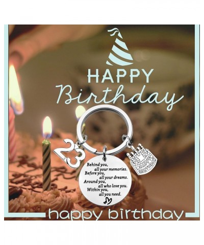 Birthday Keychain 18th 30th 40th 50th Birthday Gift Behind You All Memories Before You All Your Dream 23th $8.69 Pendants