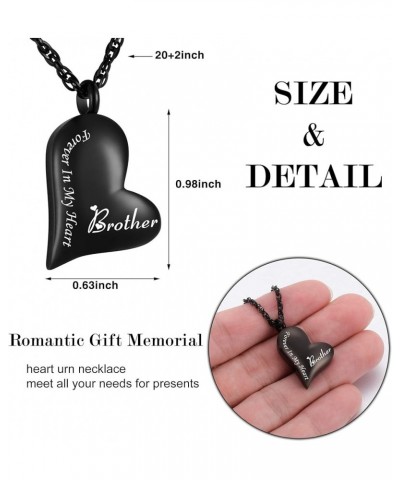 Urn Necklace for Ashes Forever in My Heart Pendant Cremation Necklace Stainless Steel Ashes Jewelry for Dad Mom Papa Husband ...