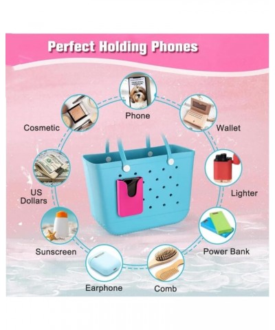 Silicone Phone Holder Compatible with Bogg Bag Accessories Tote Bag Charms Beach Bag Insert Phone Case Holder Attachment to D...