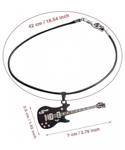 Sexy Long Chain Y Necklace for Women Girl Guitar Necklace For Men Women Stainless Steel Necklace In Silver Gold/Black Blue To...