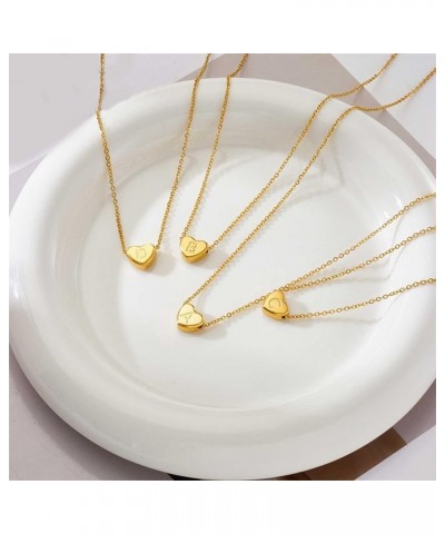 Initial Necklaces For Women,18k Gold Plated Necklace Tiny Initial Necklace Womens Necklaces Cute Necklace Gift F Gold $4.63 N...