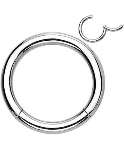 Hinged Seamless Grade 23 Titanium WildKlass Septum Clicker Ring (Sold Individually) 14GA (1.6mm), 3/8" (10mm) $10.63 Body Jew...