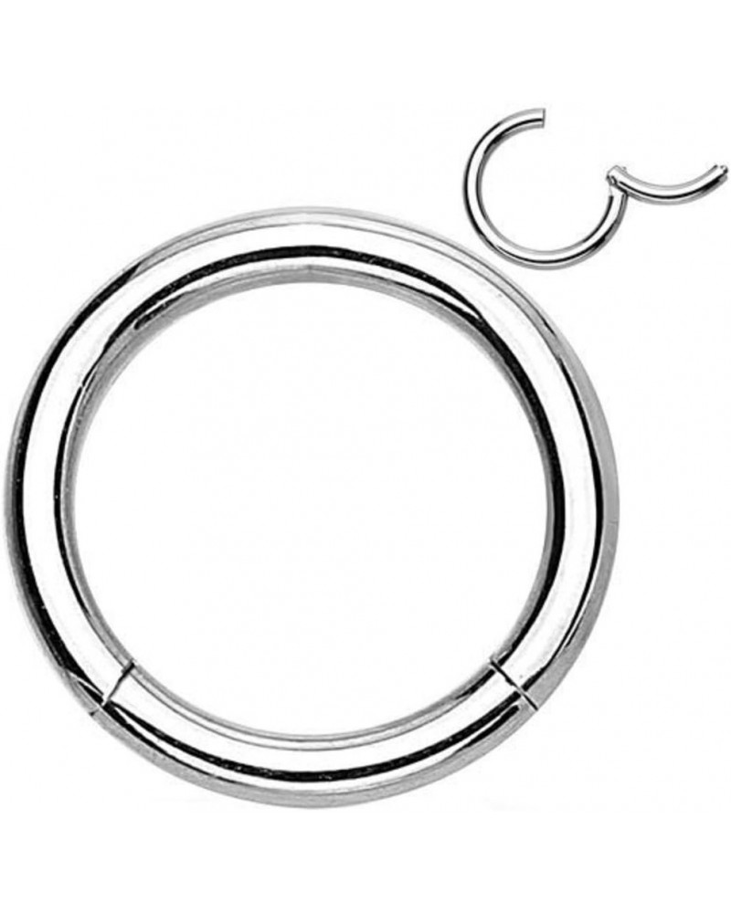 Hinged Seamless Grade 23 Titanium WildKlass Septum Clicker Ring (Sold Individually) 14GA (1.6mm), 3/8" (10mm) $10.63 Body Jew...