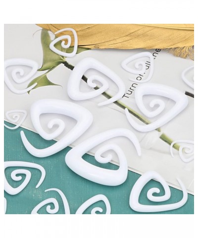 54pcs Acrylic Ear Stretching Kit 14G-00G Taper Plugs Spiral Ear Tapers Kit Ear Gauges Stretcher Expander 54pcs White $11.39 B...