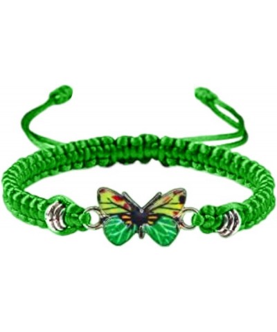 Butterfly Bracelets For Women Adjustable Rope String Bracelet Butterfly Cute Charm Bracelet Girl Bracelets Jewelry Gift Green...