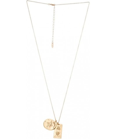 Zodiac Double Medallion 18k Gold Plated Necklace for Women. Fashion Jewelry and Accessory Sagittarius $25.00 Necklaces